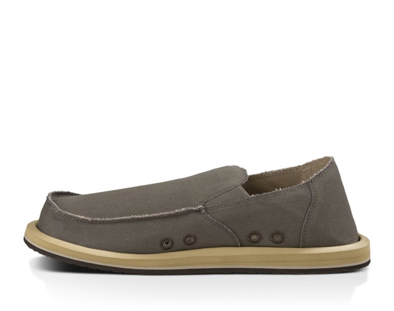 Sanuk Vagabond Men's Shoes Khaki | Canada 204JPQ